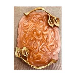 Bandeja de servicio de tablero MDF envejecido de alta calidad hecha a mano con incrustaciones de resina MOP personalizado nuevo diseño Venta caliente - Product Image 1