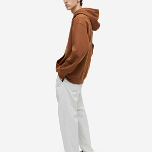 Sudadera con capucha clásica para hombre, con bordado 3D, de algodón suave y forro polar, cálida y cómoda, para uso en la calle y en invierno. - Product Image 5