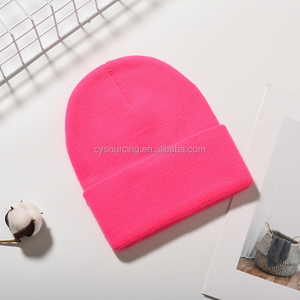 Bonnet unisexe en acrylique uni, très populaire, avec logo personnalisé, rivets, pour sports de plein air, plage, hiver, tricoté, à revers - Product Image 6