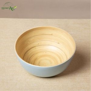 Tazón de bambú desechable ecológico de color clásico con interior natural para uso doméstico y en fiestas de Thanh Nam - Product Image 2