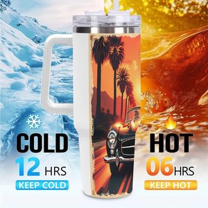 Vaso de acero inoxidable de 40 oz con impresión a todo color para campañas de marketing - Product Image 6