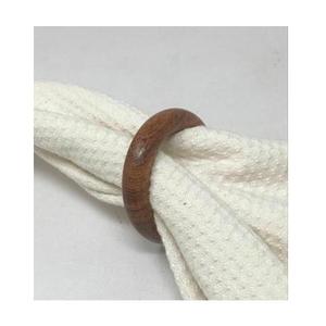 แหวนรองผ้าเช็ดปากไม้แกะสลักลายเกลียว ทำจากไม้เนื้อแข็ง สำหรับงานแต่งงาน โรงแรม และตกแต่งโต๊ะอาหาร - Product Image 2