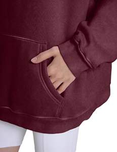 Sudadera con Capucha de Felpa Lavada al Ácido, Estilo Urbano, Unisex, 100% Algodón Ecológico, para Invierno, Fabricación Profesional - Product Image 6