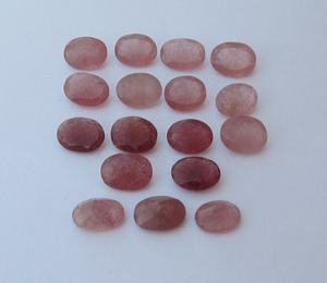 Cuarzo Rojo Fresa AAA, Forma Ovalada, 18*14 - 17*13 mm, Gema 100% NATURAL para Joyería, Precio al por Mayor - Product Image 6