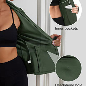 Lightweight Women <b>Yoga</b> <b>Jacket</b> Soft Touch Fabric Full Zip Athletic <b>Jacket</b> Slim Fit Comfortable Fit For <b>Yoga</b> Fitness - Product Image 5