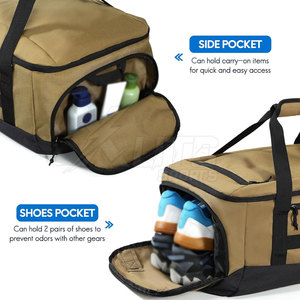 High Quality Polyester Large Capacity <b>Convertible</b> <b>Backpack</b> Duffel Adjustable Strap Waterproof Durable for Gym Outdoor Sports - Product Image 5