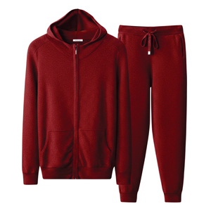 Ensemble 2 pièces unisexe coupe-vent streetwear homme : pantalon de survêtement hiver personnalisé à fermeture éclair et effet froissé avec passepoil et revers élastiques - Product Image 6