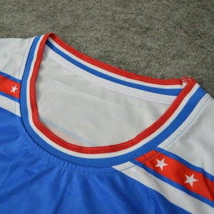 Conjunto de Uniforme de Baloncesto Sublimado Azul de Alta Calidad, Reversible, de Malla, de Secado Rápido, Tallas Grandes, Servicio OEM, Venta al Por Mayor - Product Image 5