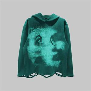 Oferta Especial: Sudaderas con Capucha para Hombre, Personalizadas con Estampado, Oversize, con Lavado Ácido, Efecto Desgastado y Bajo sin Rematar - Product Image 4