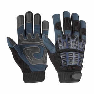 Gants de mécanicien en cuir synthétique avec paume en cuir PU numérique, dos en maille avec laminage, manchette en néoprène, logo personnalisé - Product Image 5
