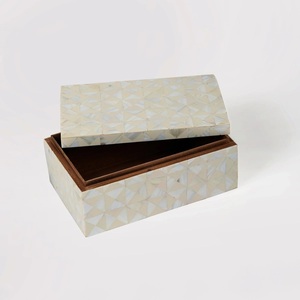 Hot Sale Handmade Mother Pearl Rectangle Jewelry Storage <b>Box</b> Decorative <b>Keepsake</b> Organizer Dishwasher Safe Adjustable Gift <b>Box</b> - Product Image 2