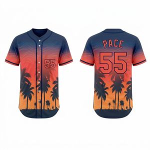 Professional Pitch Black Orange V Shaped Chevron Contrast Sportswear Sublimation <b>Baseball</b> Jerseys - Product Image 3