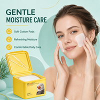 RME Disques de coton hydratants anti-acné avec acide salicylique, extraits végétaux et soin hydratant pour le visage 70 unités