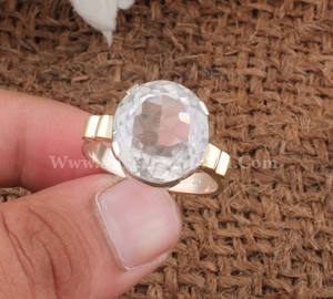 Luxury Two Tone 925 Sterling <b>Silver</b> Bezel Setting Amethyst Wedding <b>Statement</b> <b>Ring</b> for Women - Product Image 1