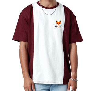 T-shirt Homme Col Rond Personnalisé avec Logo Imprimé Style Urbain Uni 100% Coton Coupe Ample Respirant Grande Taille pour l'Été - Product Image 1