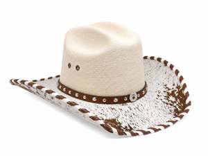 Chapeau de cowboy occidental pour enfants, casquette de chevalier, grand bord, pour fête d'été, performance en extérieur, chapeau de soleil touristique à large bord - Product Image 4