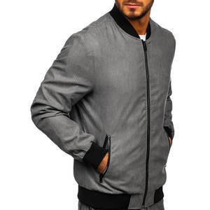 Blouson d'hiver décontracté pour homme de haute qualité, coupe ajustée, col mandarin, doublure en polyester, respirant, séchage rapide, personnalisable à l'avant - Product Image 2