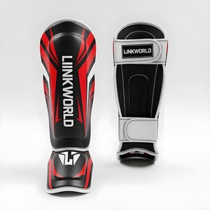 Diseño clásico hecho a medida Shin Instep Guard MMA Boxing Muay Thai Protection Training Custom Made Boxing Shin Pads Guards - Product Image 1