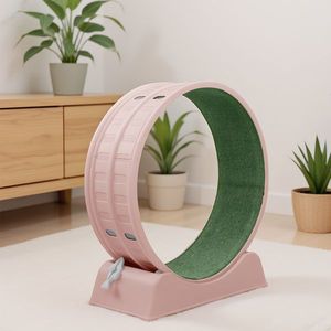 80*34*86CM Pink PP Track Connector Assembly Green Carpet Circular Design 15kg Cat Treadmill 1 Cat Teaser Stick <b>Exercise</b> <b>Wheels</b> - Product Image 2