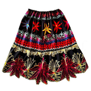 Faldas Bordadas Transpirables y a la Moda para Mujer, Cintura Alta, 100% Algodón, Servicio OEM - Product Image 1