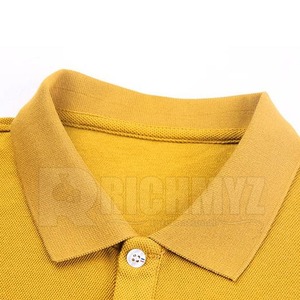 Logo brodé personnalisé pour chemises en polyester/coton à manches courtes, respirantes, vintage, grandes tailles, pour le golf et les sports masculins - Product Image 3