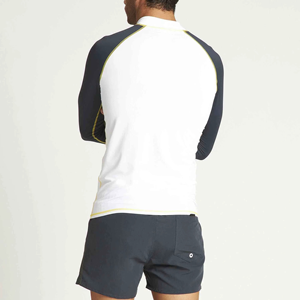 Chemise de protection anti-UV unisexe à manches longues, blanche et marine, écologique, respirante, séchage rapide, en spandex/polyester, ROLEIN SPORTS - Product Image 3