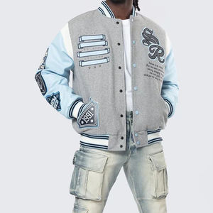 Chaqueta Varsity Personalizada para Hombre, Chaqueta Letterman de Lana Premium con Mangas Largas para Marca Privada - Product Image 5