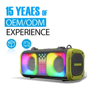 4 بوصة محمول dj party box 60w karaoke boombox rgb مكبر صوت خفيف caixa de som com portatil boa e barata