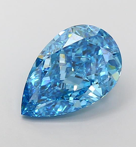 Diamante Cultivado en Laboratorio con Certificación IGI, Corte Pera de 4.50 CT, Color Azul Intenso, Claridad VVS2, CVD LG 731580352, ROYAL GEMS para Joyería - Product Image 1