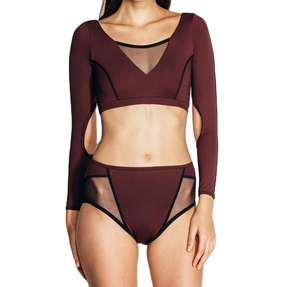 Haut et bas de danse pour femme en polyester/spandex, couleurs personnalisées disponibles, meilleure qualité, vêtements d'entraînement de pole dance avec logo - Product Image 1