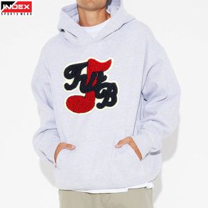 Sudadera con capucha de chenilla bordada, asequible, estilo americano, para hombre, tela de alta calidad, logotipo personalizado, estilo urbano. - Product Image 1