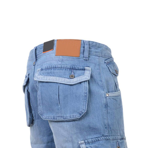 Shorts en jean streetwear de style nouveau, shorts en jean décontractés personnalisés, 100% coton, lavage intensif, vintage, service OEM, séchage rapide et écologique - Product Image 4