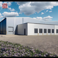 Structure en acier préfabriquée pour entrepôt, résistante aux tremblements de terre, personnalisable et conçue pour les bâtiments industriels
