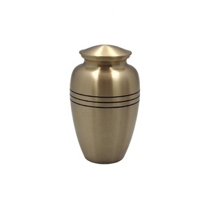 Urna Funeraria de Metal de Color Único, Ecológica, Estilo Americano, Personalizable, Diseño Elegante Dorado, Duradera, Proveedor Mayorista - Product Image 5