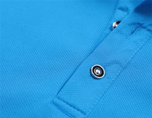 Camiseta Polo para Hombre de Manga Corta, Diseño Personalizado, Logotipo Impreso, Sólida, Casual, Transpirable, Precio Competitivo - Product Image 3