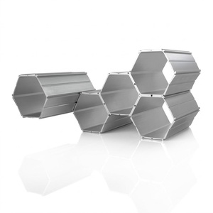 Finest Quality Aluminum Hexagonal Wine <b>Rack</b> Unique Design Freestanding Wine Holder For Home <b>Bar</b> Kitchen Display In Best Price - Product Image 1