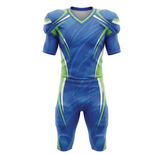 Conjunto de Uniforme de Fútbol Americano Elegante, Jersey y Pantalones de Poliéster con Estampado por Transferencia de Calor, Ropa Deportiva Personalizada para Entrenamiento y Juego en Equipo para Adultos - Product Image 1