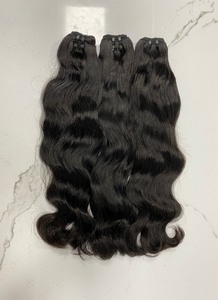 Precio de fábrica Cabello de trama ondulado natural vietnamita-Cabello crudo 100% Cabello humano ondulado al por mayor - Product Image 6