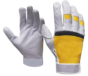Gants de sécurité pour mécaniciens en cuir synthétique souple, antidérapants, unisexes, avec fermeture à cordon, couleur personnalisée, tissu pour usage extérieur, rouge et noir - Product Image 5
