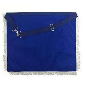 Tablier maçonnique en cuir brodé à épingles de sûreté, style vintage, personnalisable, de bonne qualité, à prix abordable, pour la vente - Product Image 4