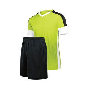 Nouvel ensemble d'uniformes de football personnalisés 2025 – Maillot respirant sublimé à manches courtes en mesh pour entraînement, personnalisable pour équipe - Product Image 1