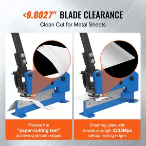Cesoia Manuale per Lamiere Metalliche da 8 Pollici, Materiale Q235, Taglierina da Banco per Lavorazioni Artigianali, Lavorazione Acciaio Spesso, Funzioni Automatiche - Product Image 4