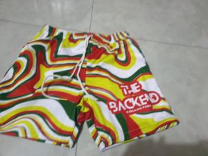 Shorts de sport en maille à motif cachemire pour hommes, personnalisés, en polyester, de haute qualité, pour le basketball, avec entrejambe de 5 pouces, vente en gros - Product Image 2
