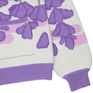 Pull en mohair douillet à boutons, respirant et chaud - Pull d'hiver moelleux - Haut en tricot doux et respirant pour femme - Product Image 3