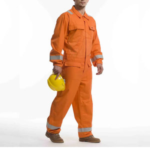 Ropa de Trabajo para Exteriores con Cinta Reflectante Visible, Traje de Tela Resistente de Manga Larga, Fabricación Personalizada, Traje de Seguridad Industrial - Product Image 1