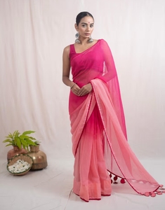 Sari Rosa Malika Kota para Mujer KV Sin Blusa - Product Image 5