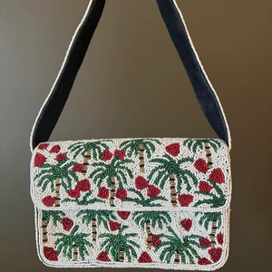 Pochette de soirée tropicale en forme de pastèque, ornée de perles faites à la main - Product Image 1
