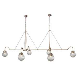 Modern Brass Ceiling Light Geometric Design Indoor Living Room Fixture - Product Image 6