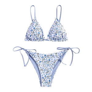 Conjunto de Bikini de Dos Piezas para Mujer, Modelo 2026, con Cuello Halter, Triangular, de Secado Rápido, Elástico, para Playa - Product Image 3