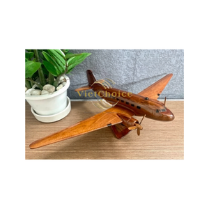 งานแกะสลักไม้เนื้อแข็งด้วยมือ |   โมเดลเครื่องบินไม้พะยูงอินเดียสุดหรู |   เคลือบเงา PU |   เวียดชอยส์ เอลเลแกนท์ เดคคอร์ |   ผลิตในเวียดนาม - Product Image 5